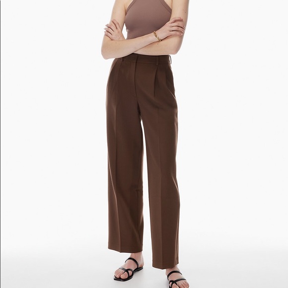 ♥️SOLD♥️Babaton Pleated Pant - Coffee Bean - Size 0 - Picture 2 of 5